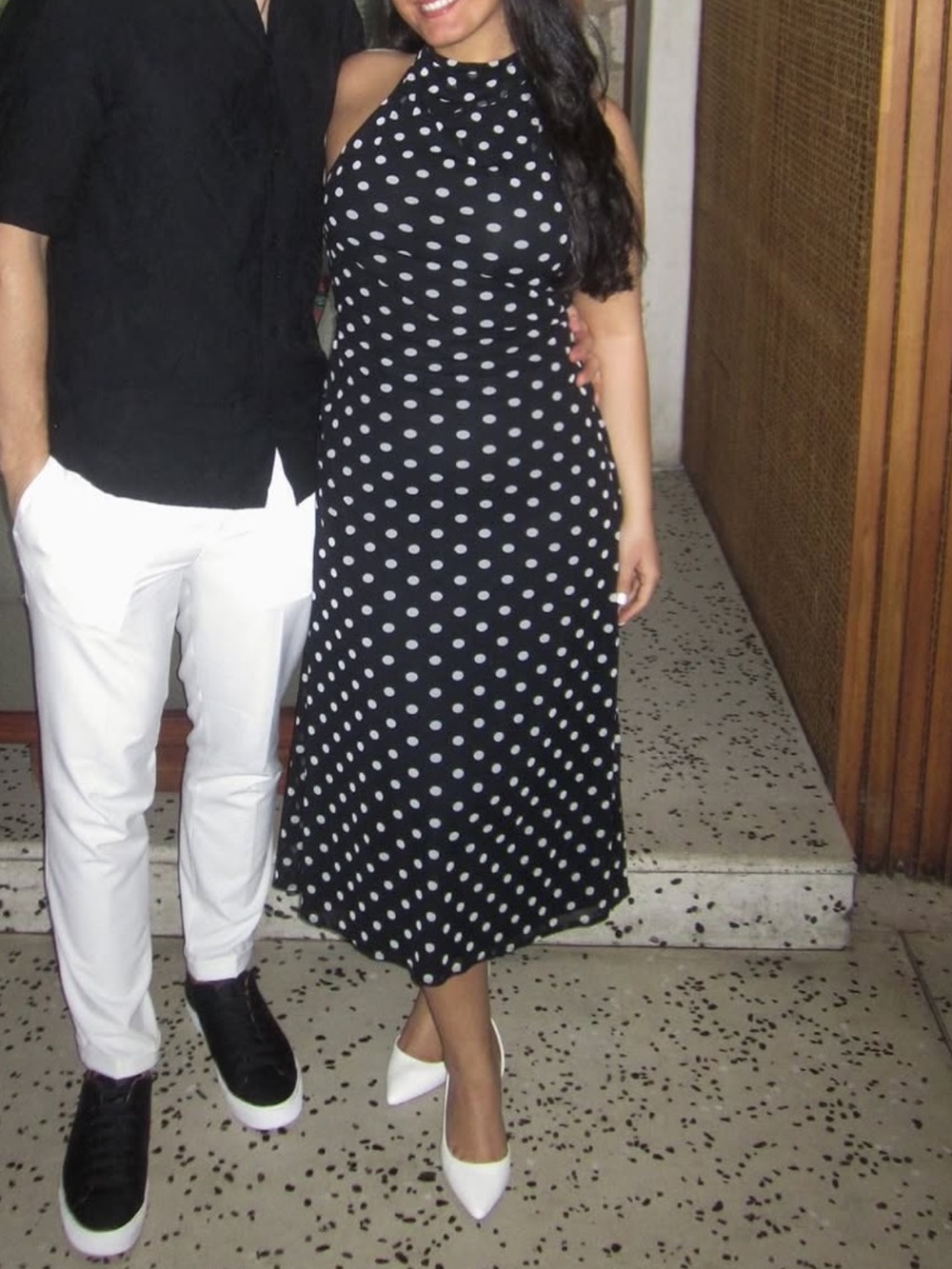 Naked Wardrobe Polka Dot Dress